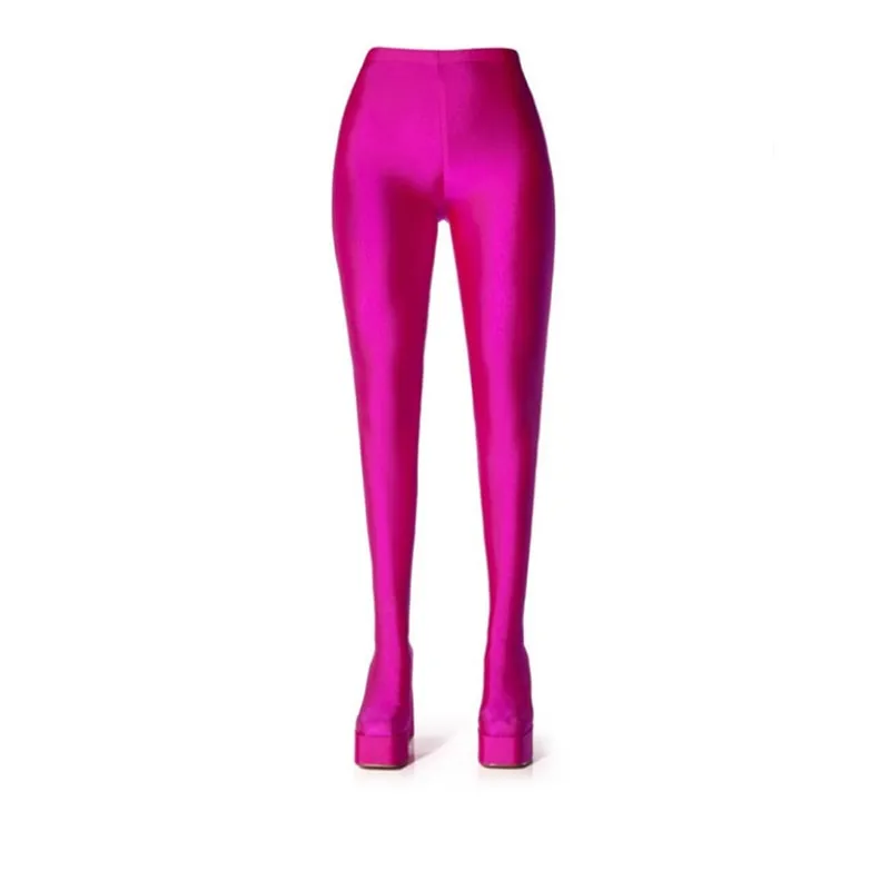 2023 European and American Fashion Show Boots Women&#39;s Four Seasons Thick High Heels Thick Sole Over Knee Sleeve Trouser Boots