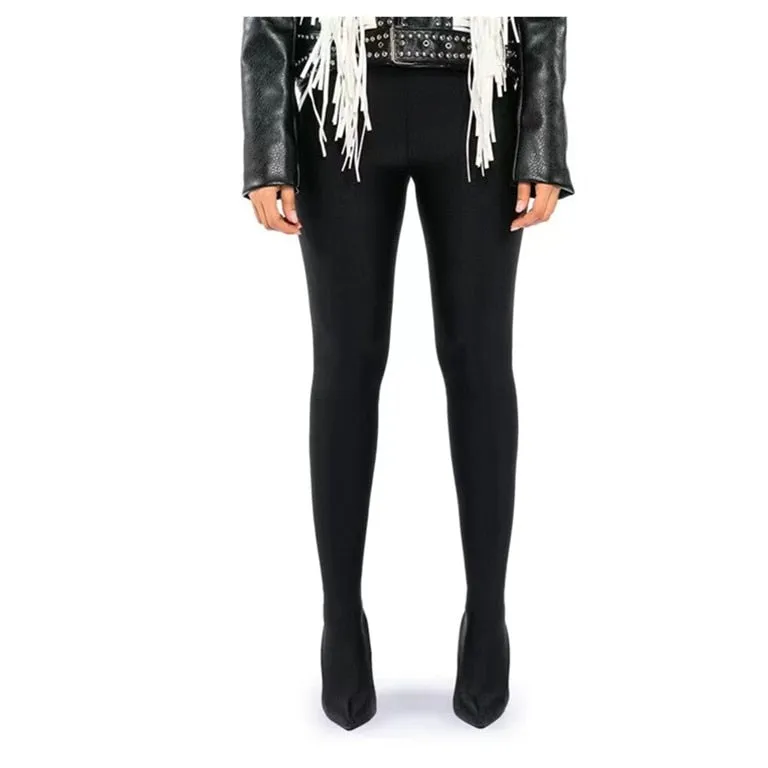 2023 European and American Fashion Show Boots Women&#39;s Four Seasons Thick High Heels Thick Sole Over Knee Sleeve Trouser Boots