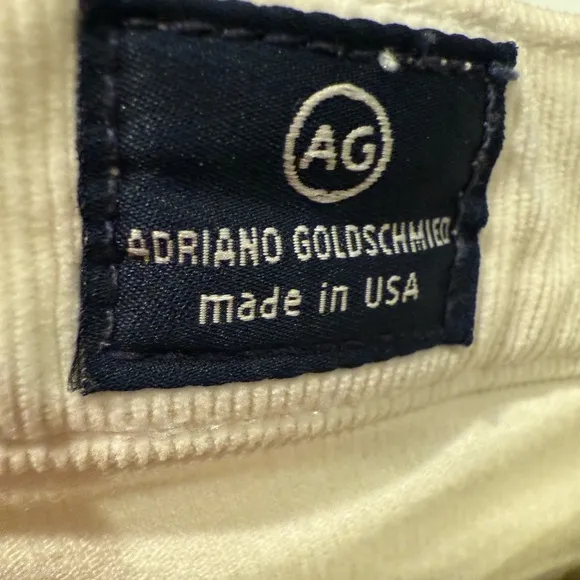 AG Adriano Goldschmied Stevie Jeans Womens Beige Slim Straight 24P