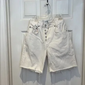 AGOLDE Women's White Denim Shorts SZ 25