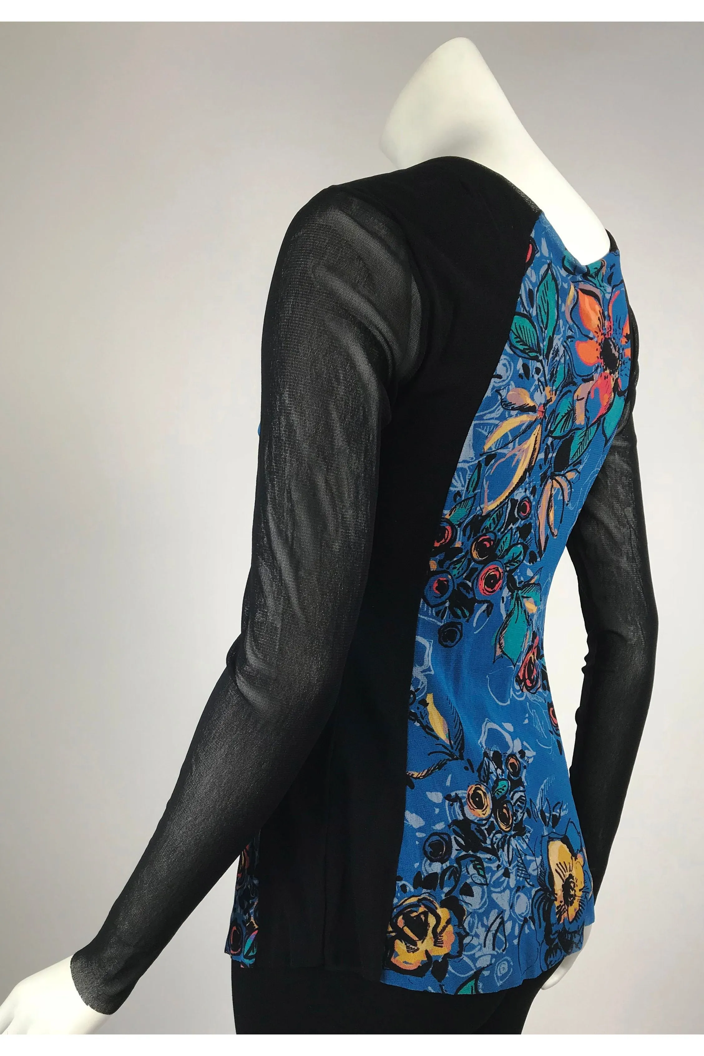 AKILA Long Sleeve Floral Print Top