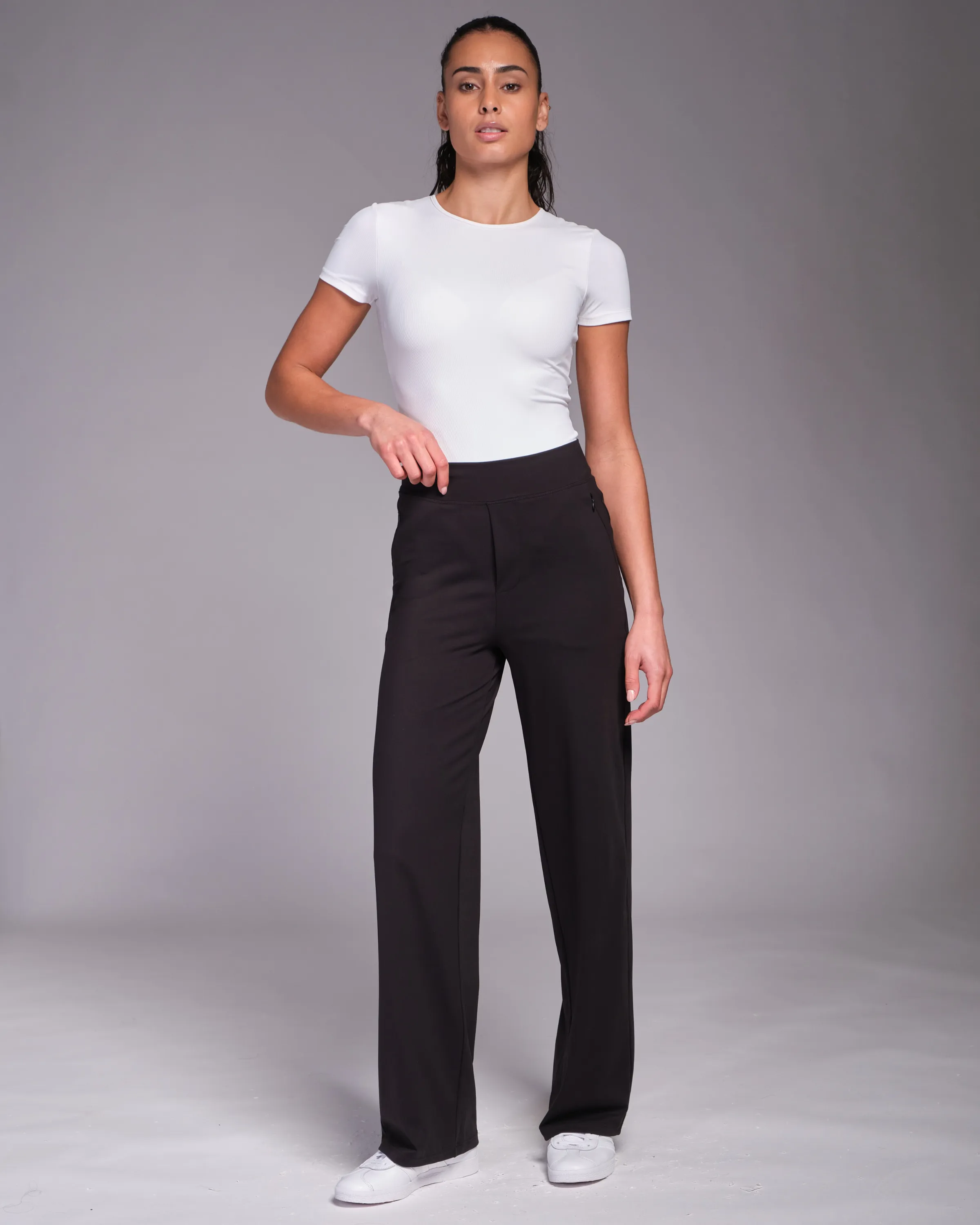 All-Day-Wear Wide Leg Trouser Black