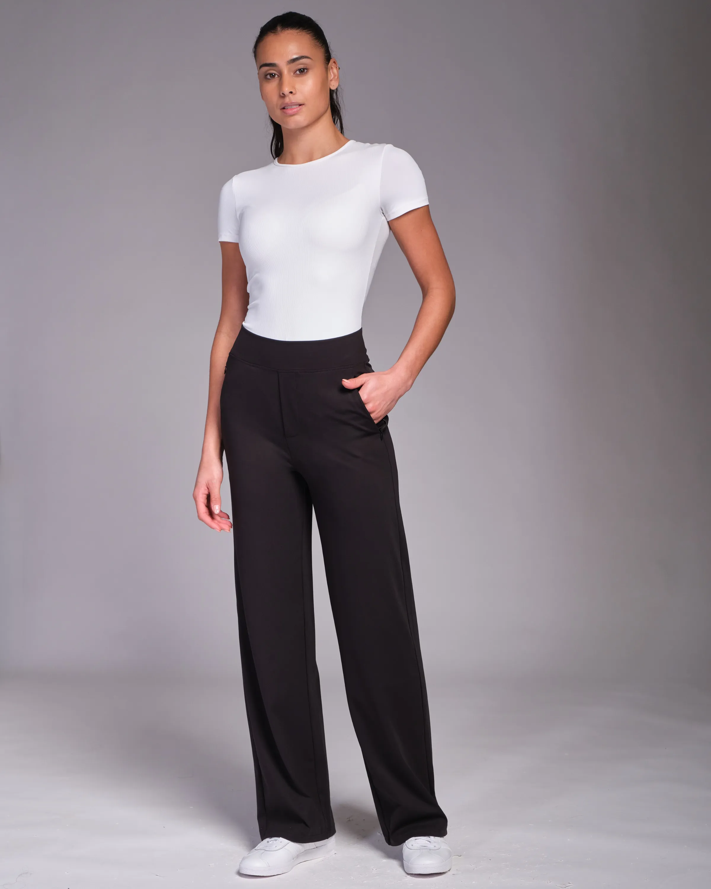 All-Day-Wear Wide Leg Trouser Black