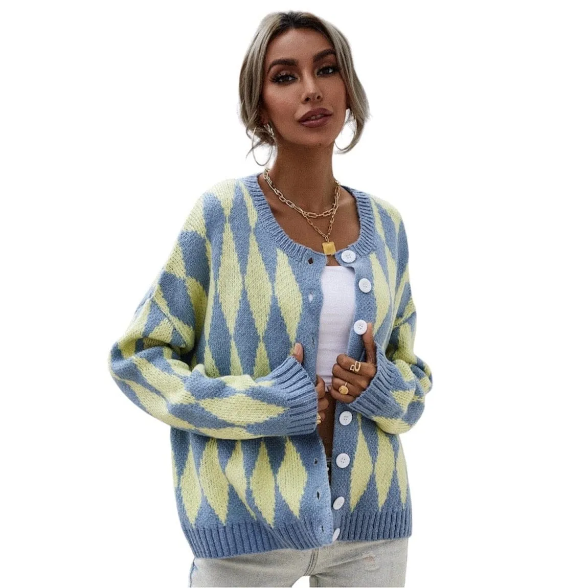 Argyle Cardigan