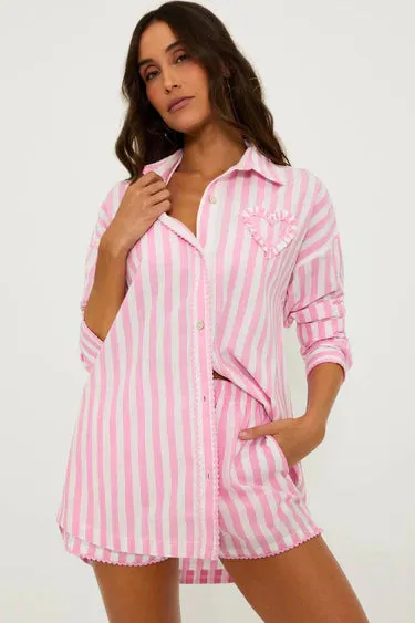 BEACH RIOT | Cassidy Top - Prism Pink Stripe