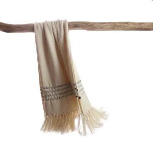 Black Striped Decorative Throw Blanket