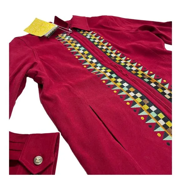 Bob Mackie NWT Greek Mythology Top Jacket &amp; Pants 2 pc Coordinates Womens Small