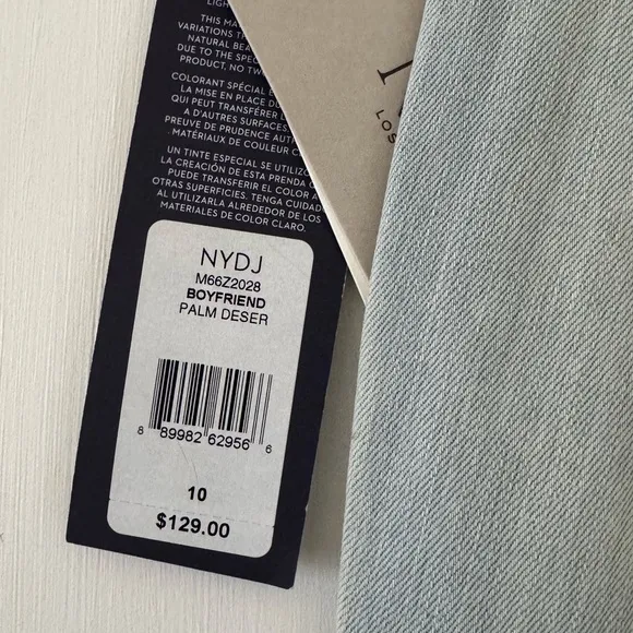 BOGO 🌷NYDJ Women's Boyfriend Light Blue Jeans, NWT