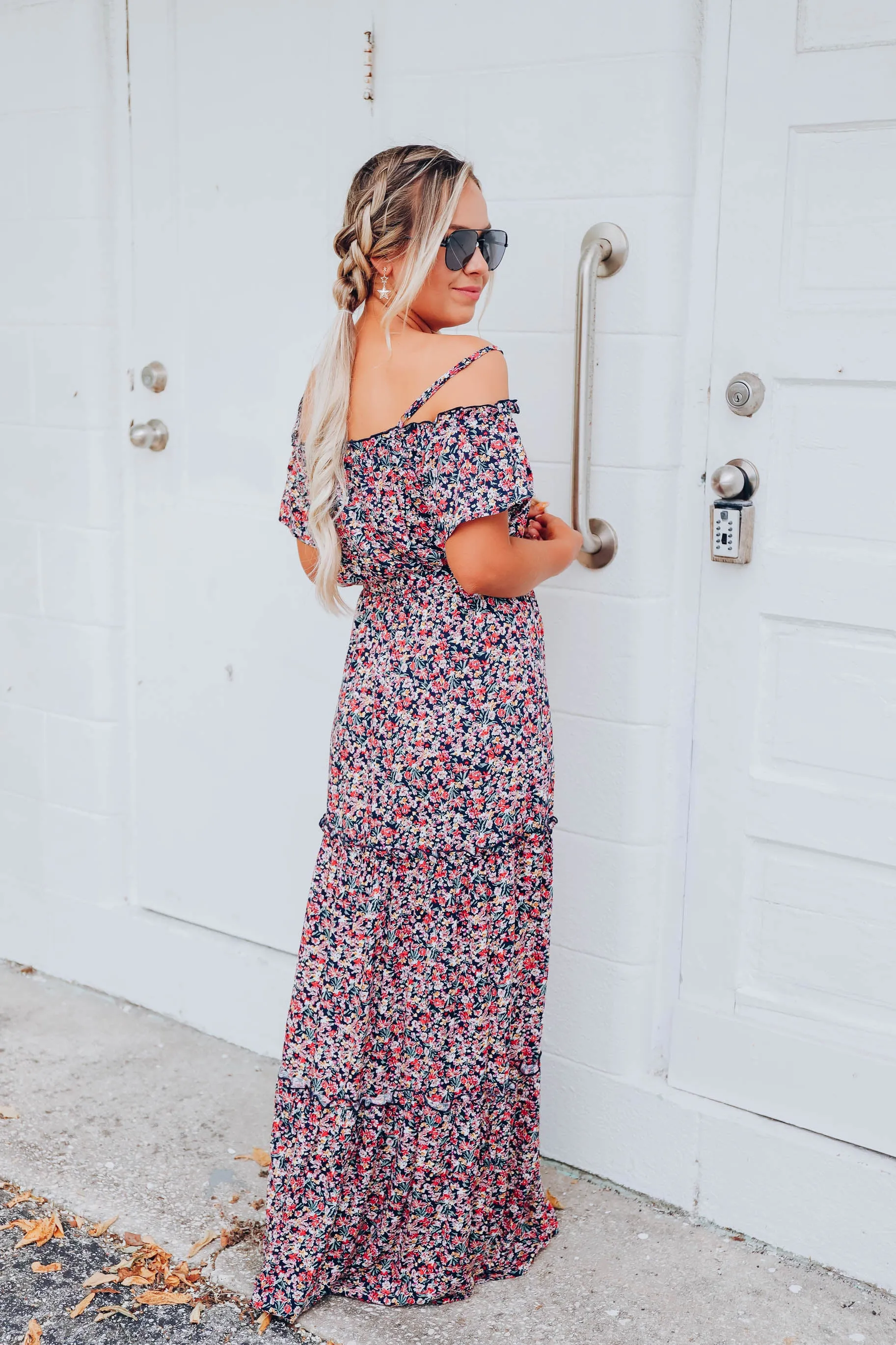 Botanical Garden Floral Maxi Dress