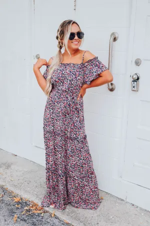 Botanical Garden Floral Maxi Dress