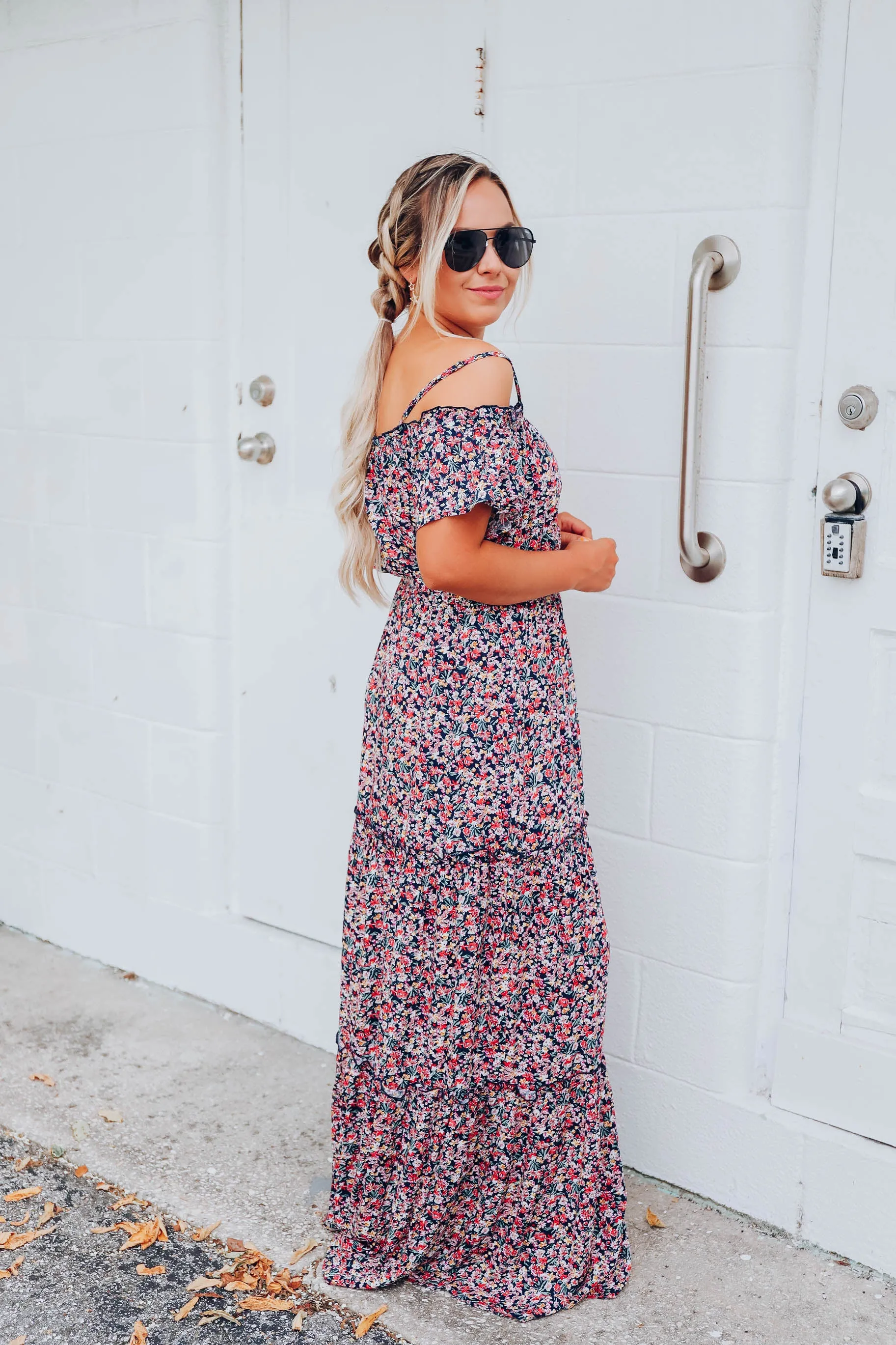 Botanical Garden Floral Maxi Dress