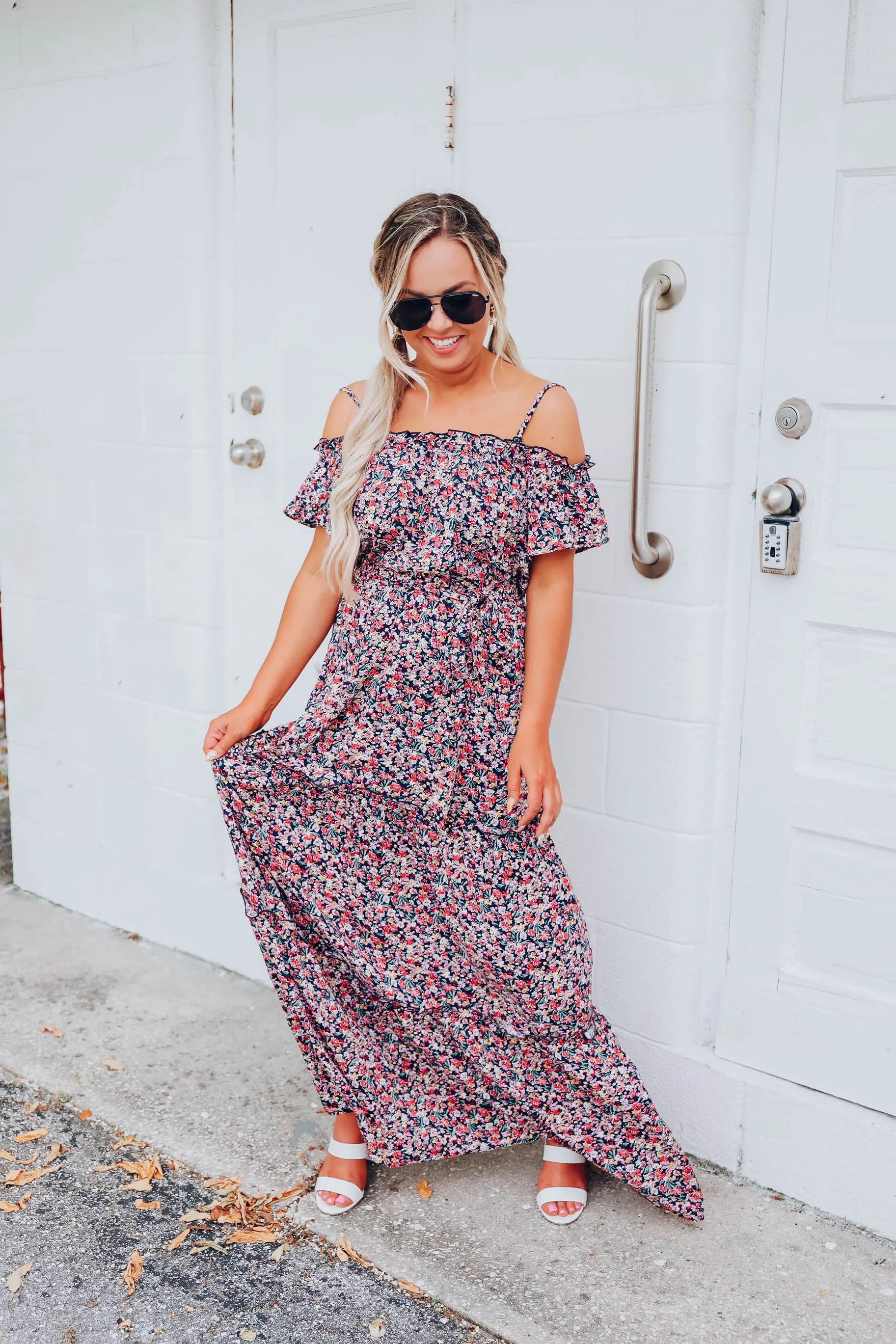 Botanical Garden Floral Maxi Dress