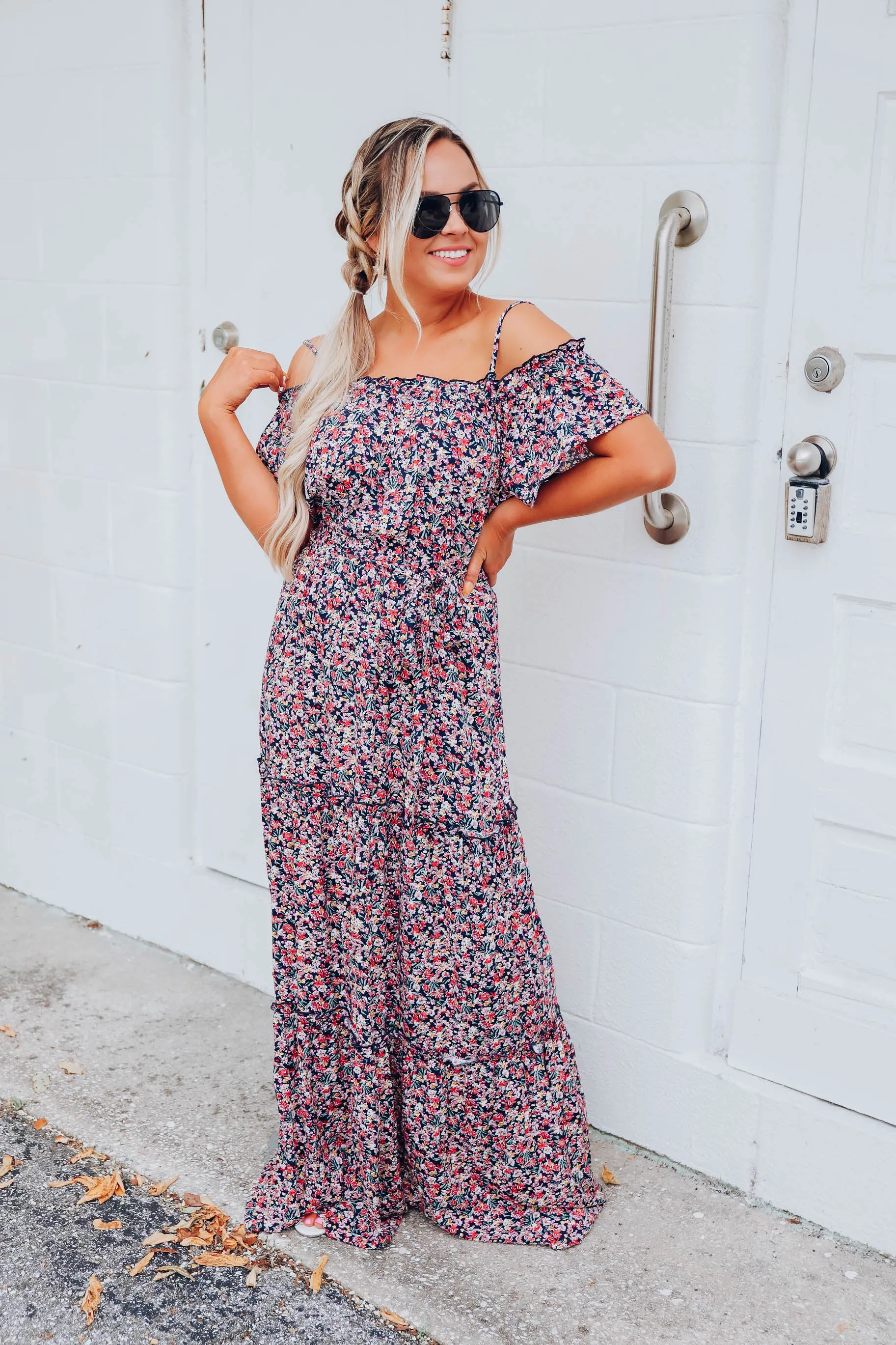 Botanical Garden Floral Maxi Dress