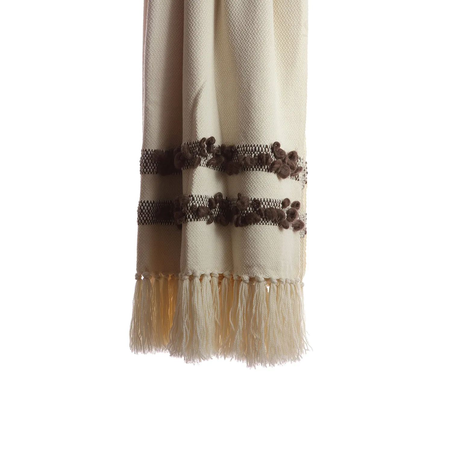 Bubbles Brown Throw Blanket