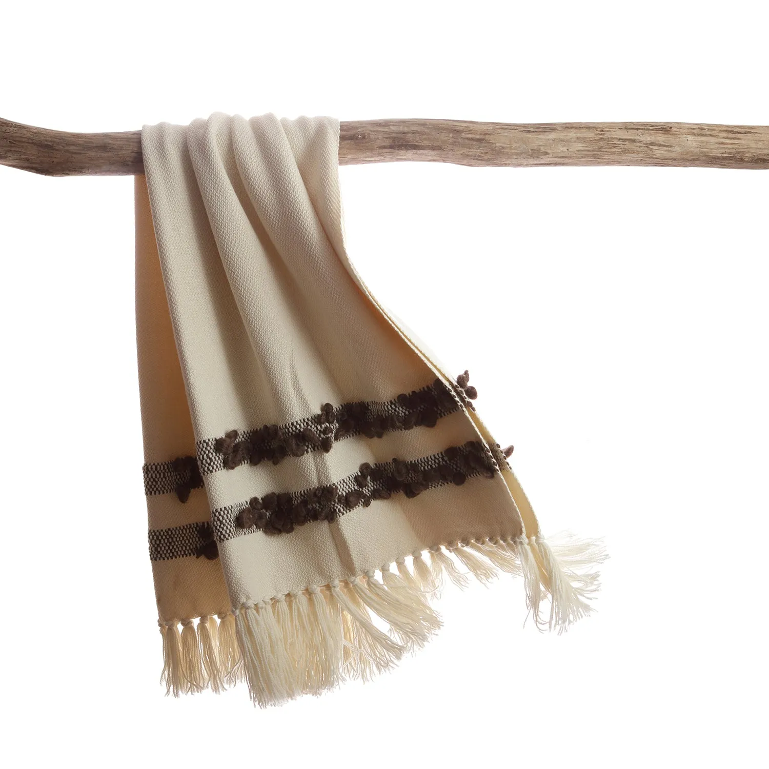 Bubbles Brown Throw Blanket