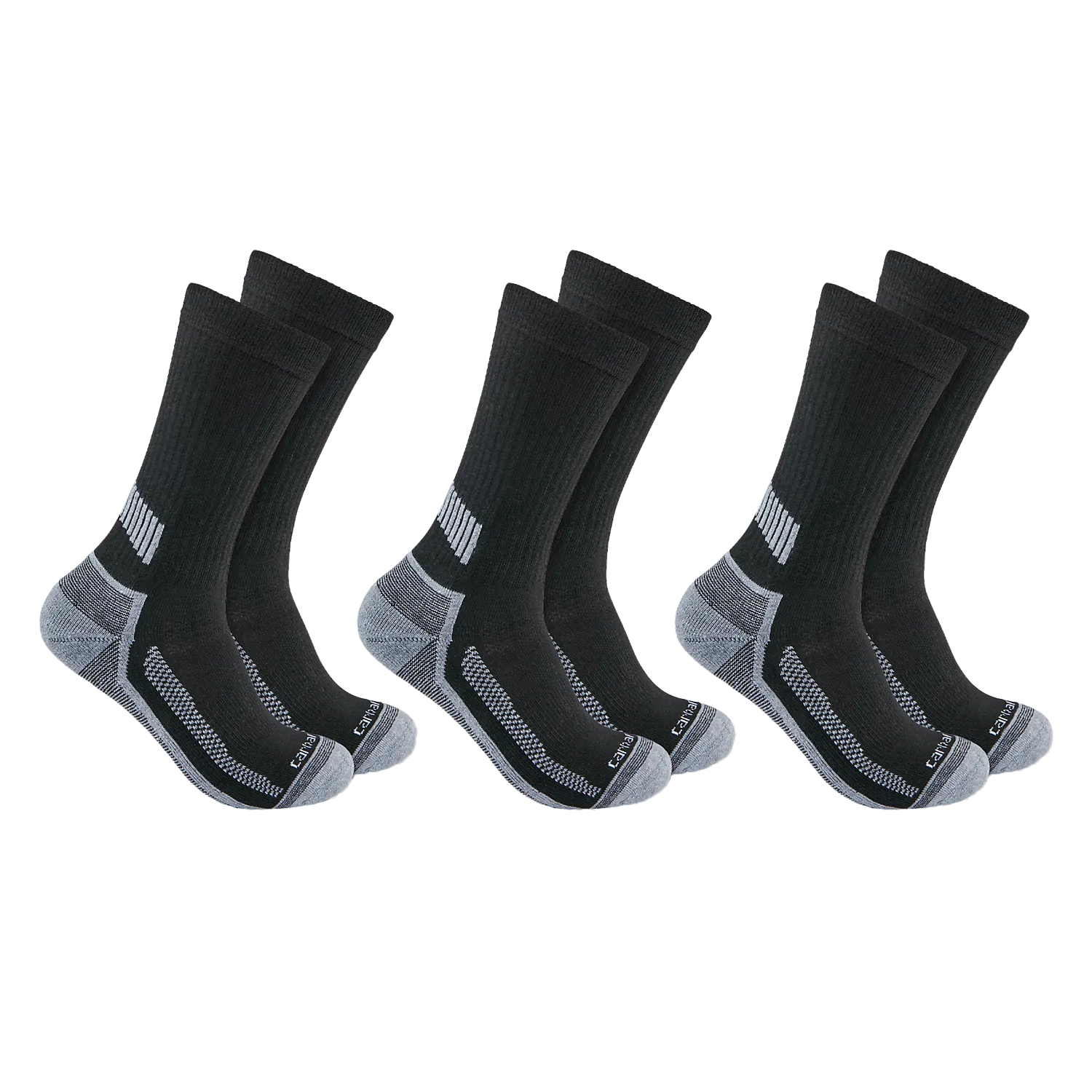 Carhartt Cotton Blend Crew Sock 3 Pack - SC6203M Black