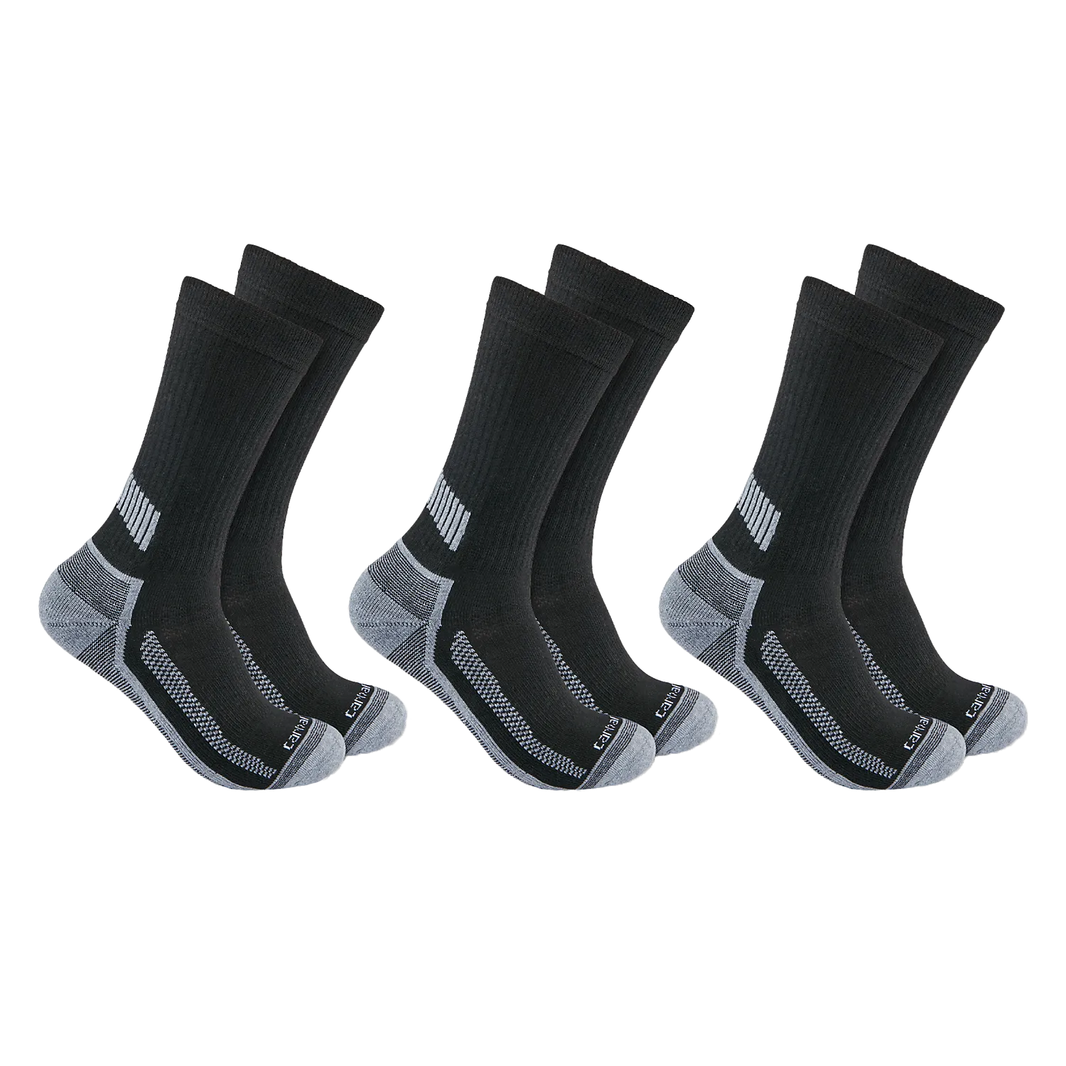 Carhartt Cotton Blend Crew Sock 3 Pack - SC6203M Black