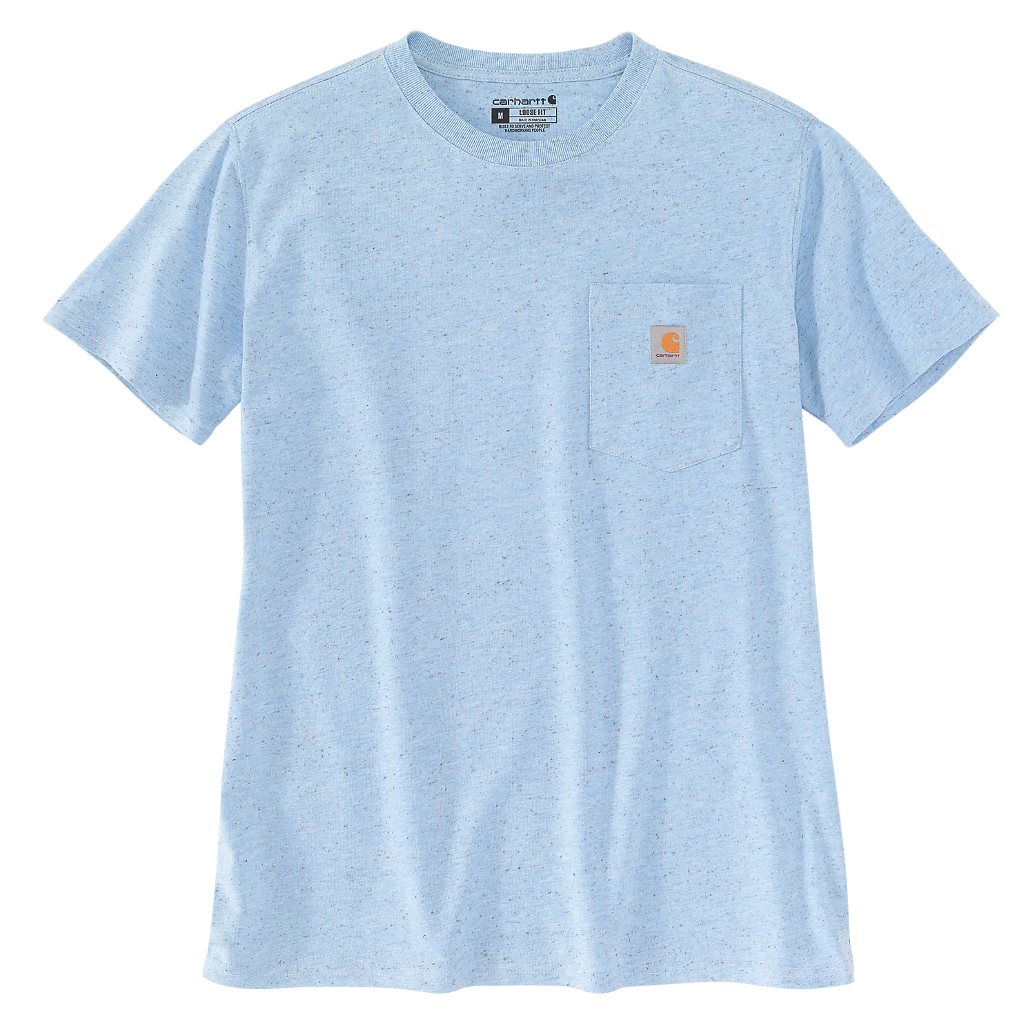 Carhartt Women's Pocket S/S T-shirt K87 - Powder Blue 103067