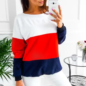Casual Stitching Sweater Top