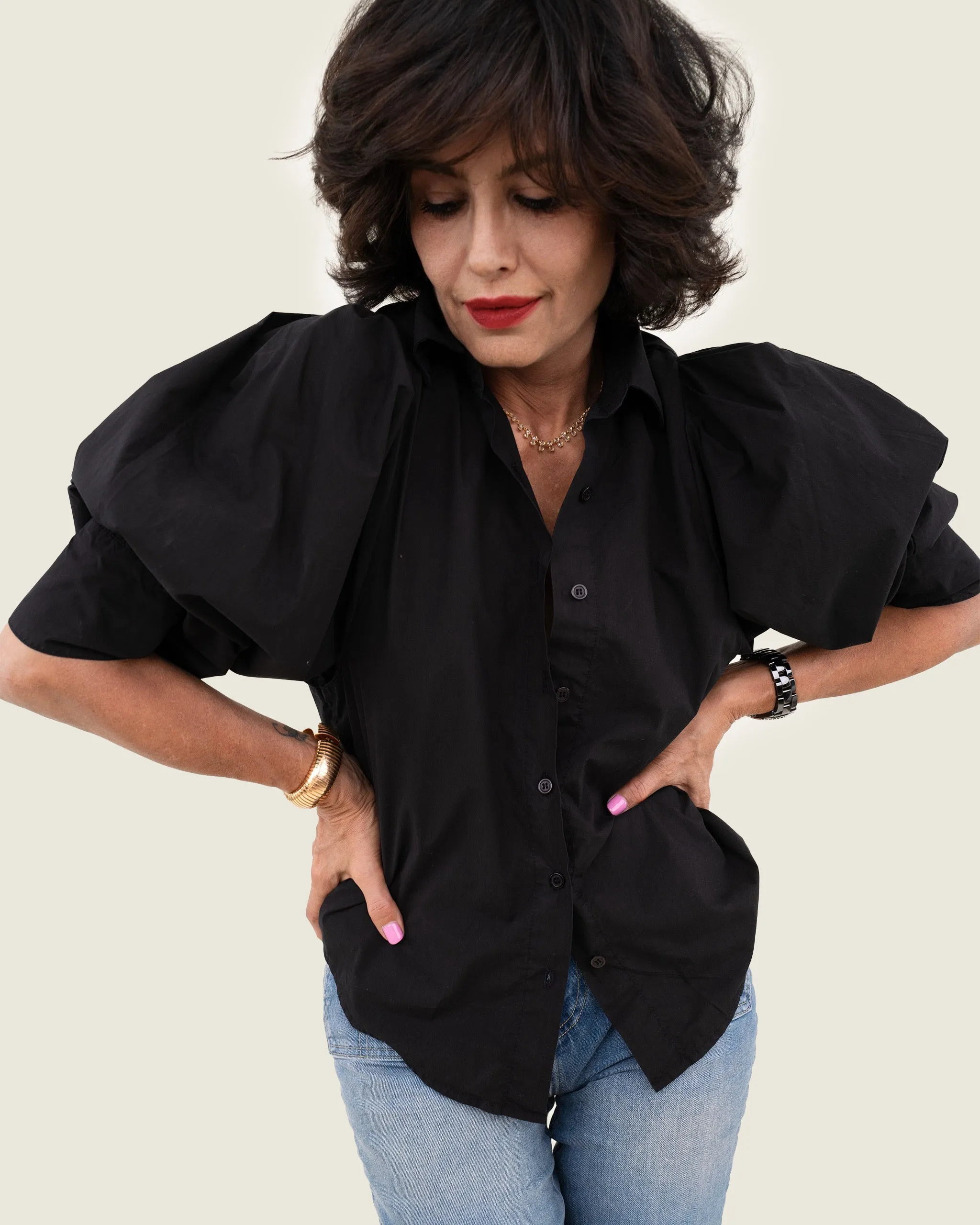 CHARLOTTE PARACHUTE - BLACK
