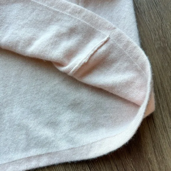 Charter Club Women's Cashmere Turtleneck Sweater Light Pink Size L