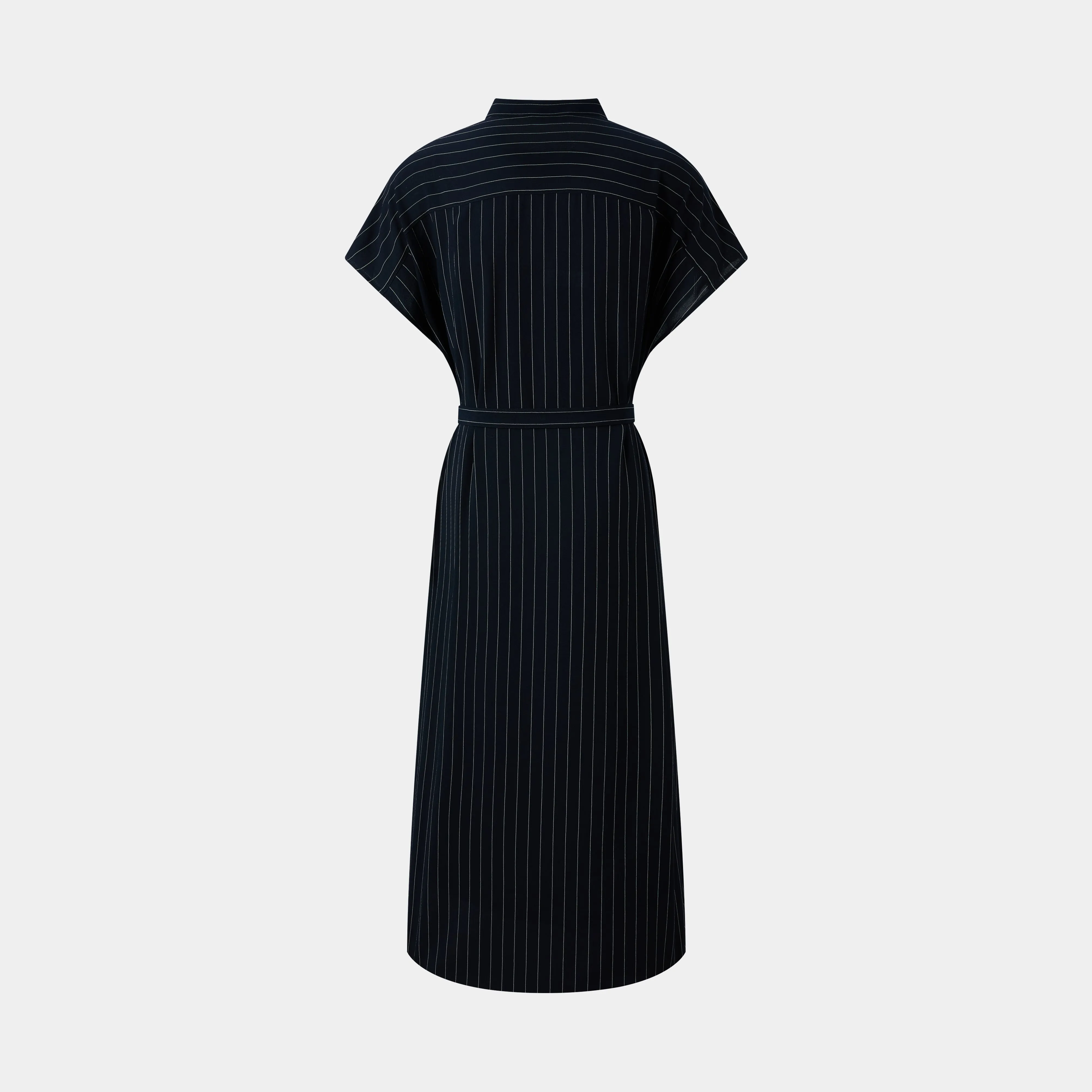 CHIC NAVY STRIPE SHIRT DRESS, EFFORTLESSLY STYLISH FOR EVERY OCCASION
