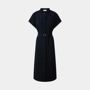 CHIC NAVY STRIPE SHIRT DRESS, EFFORTLESSLY STYLISH FOR EVERY OCCASION