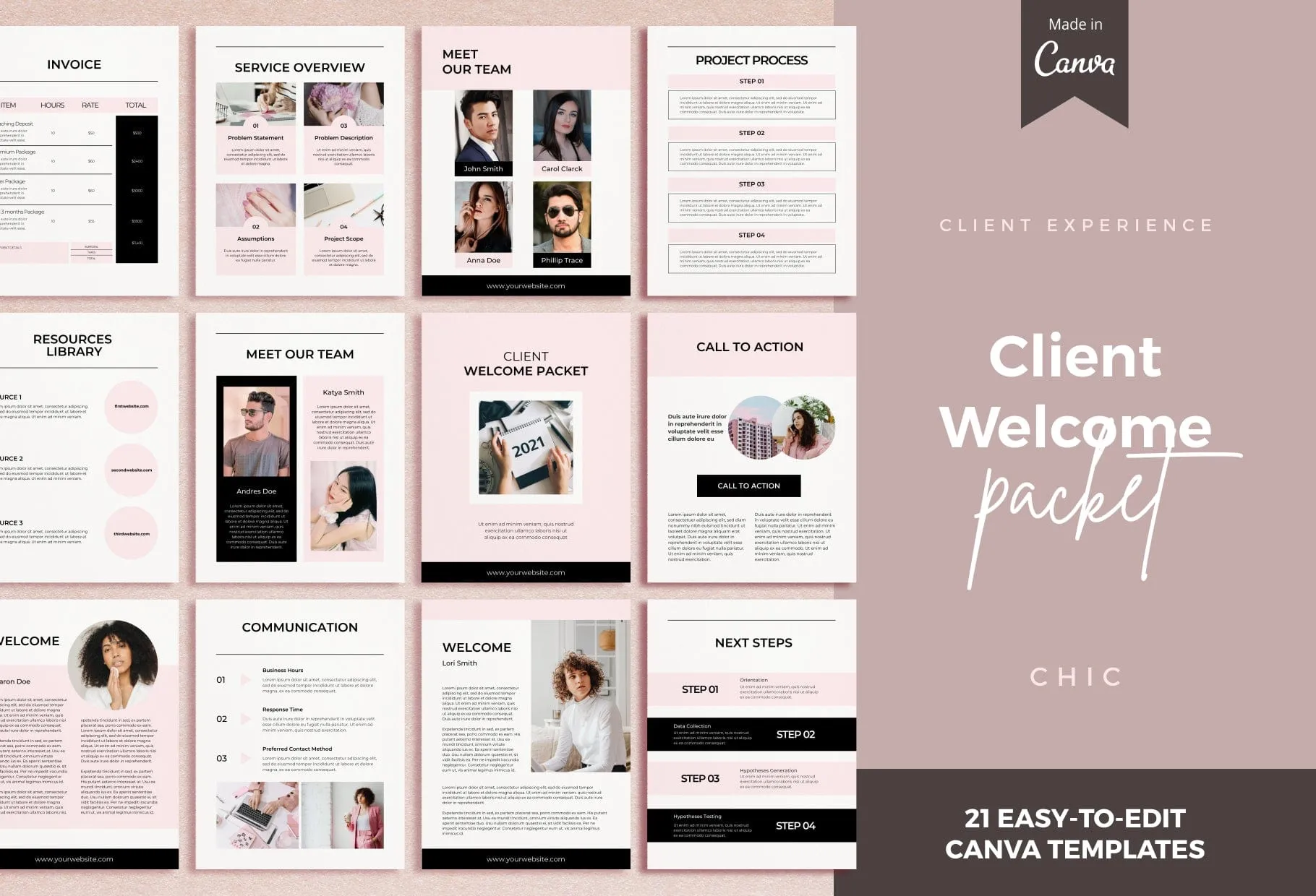 Chic Service Providers Canva Bundle