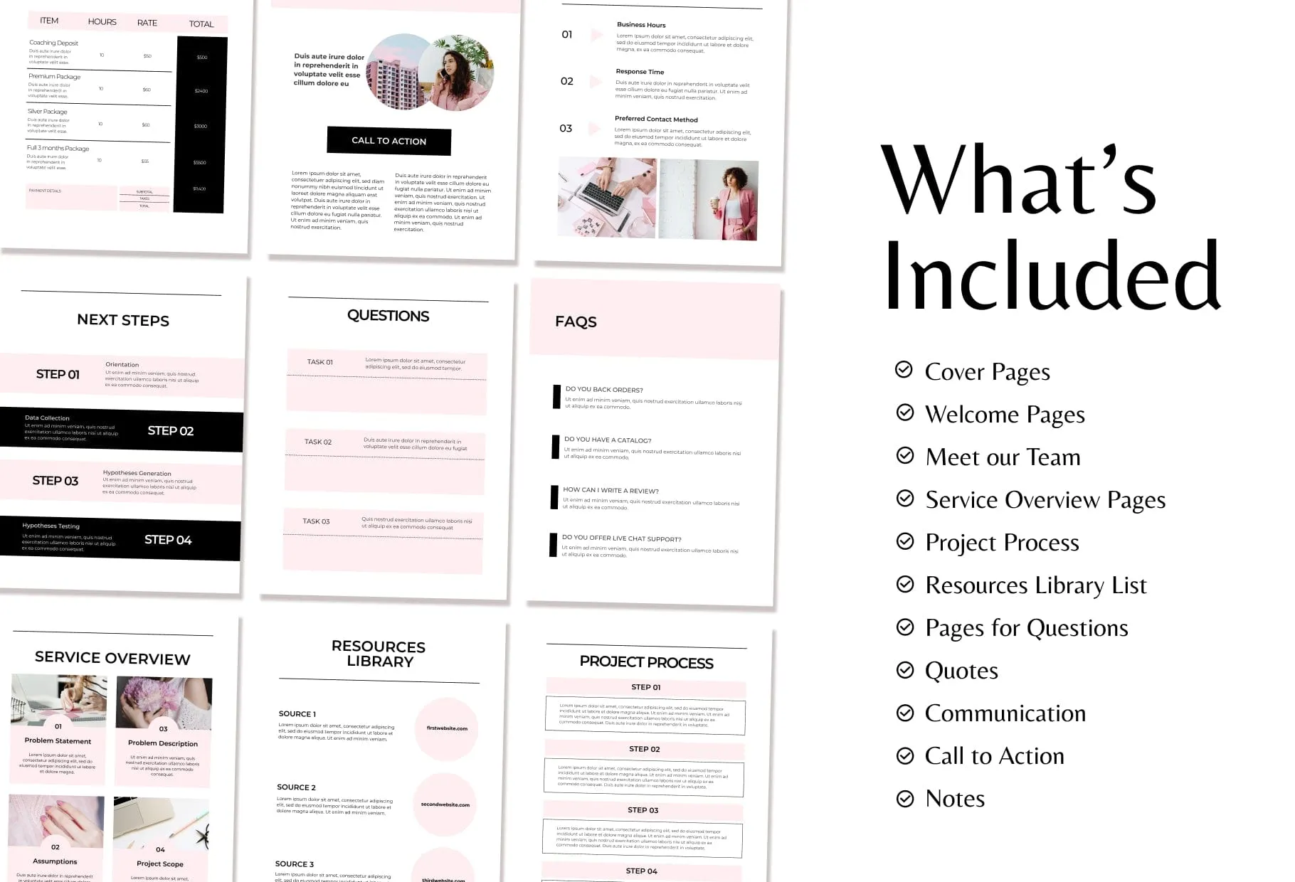 Chic Service Providers Canva Bundle