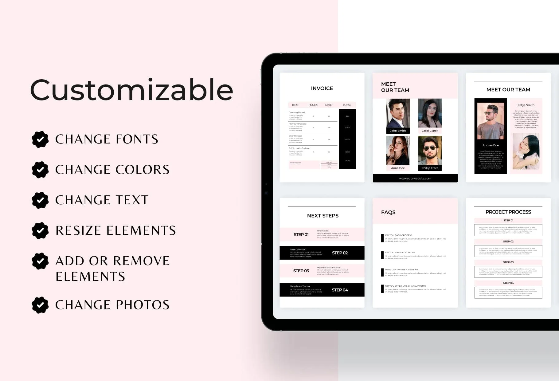 Chic Service Providers Canva Bundle