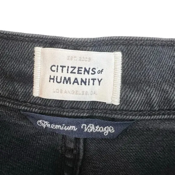 Citizens of Humanity Jolene High Rise Straight Leg Jeans Hush Hush 27 NWT Grunge