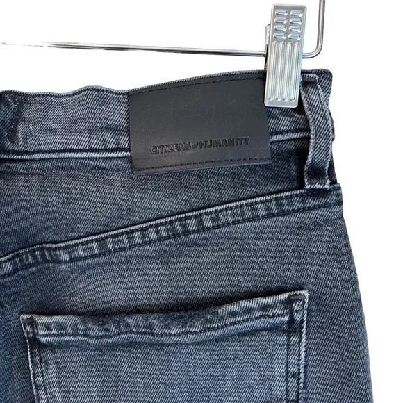 Citizens of Humanity Jolene High Rise Straight Leg Jeans Hush Hush 27 NWT Grunge