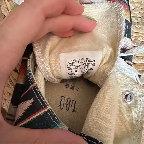 Converse Chuck Taylor HI Top Limited Edition 1446 MultiColor Woven Print Sneaker