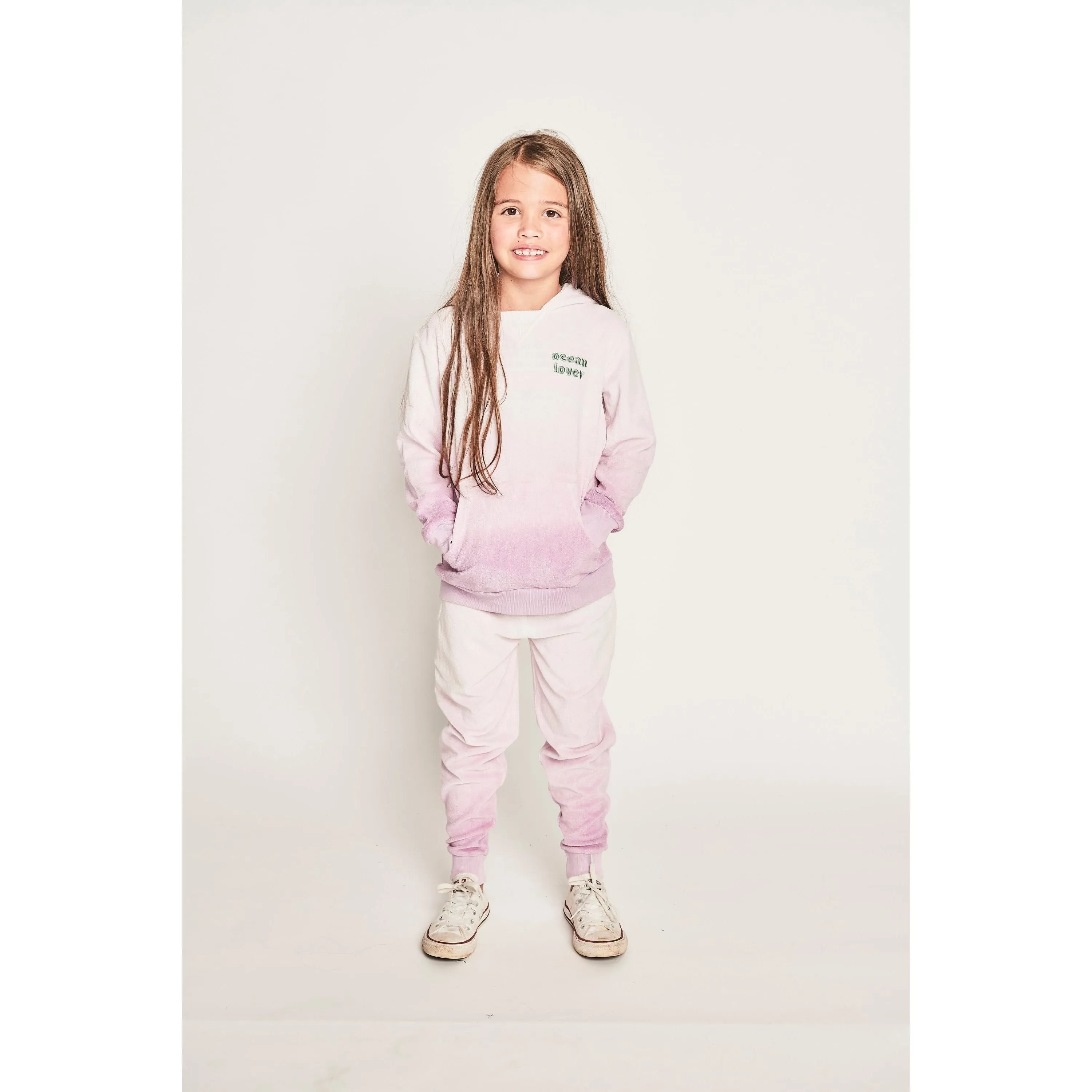 Coral Hoody - Lilac Dip Dye
