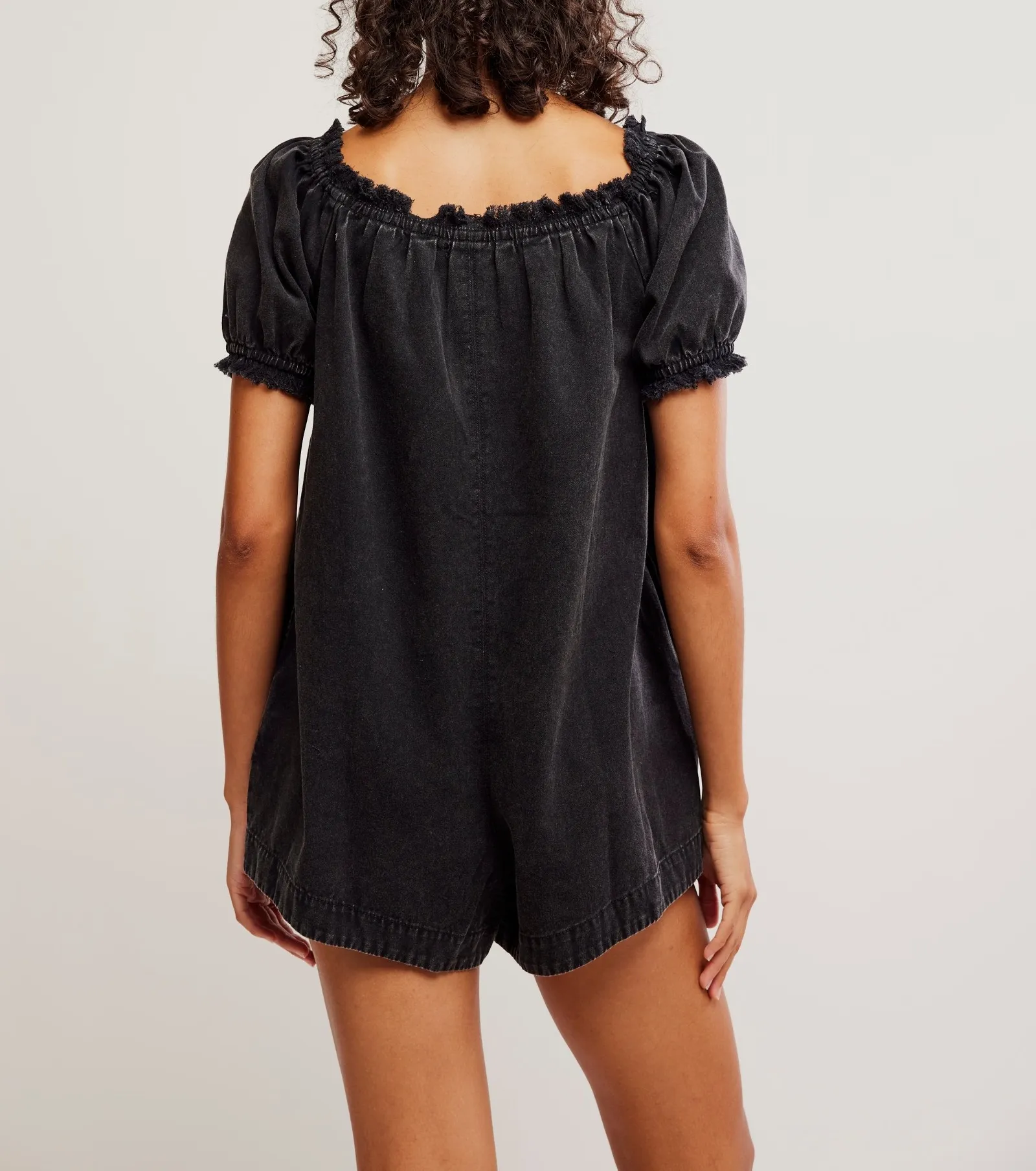 Daisy Denim Babydoll Romper