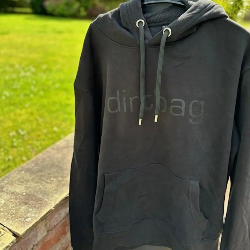'dirtbag' Black Organic Cotton Hoodie