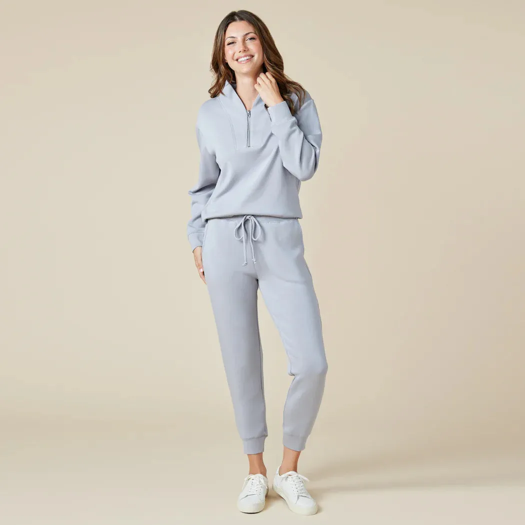 Dreamtech 1/4 Zip Jogger Set- Grey