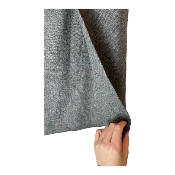 Escada Brown Gray Wool Blend Pocket Panel Front A Line Mini Skirt Size S