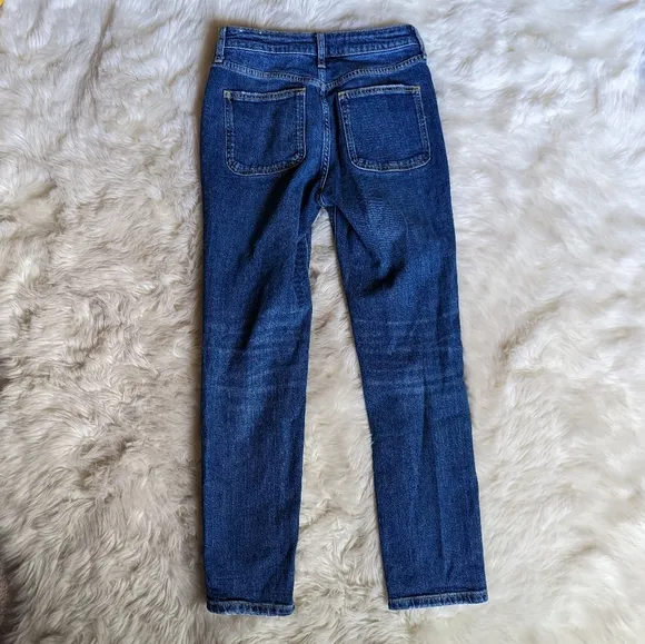 EUC Anthropologie Pilcro Ultra High Rise Slim Straight Jeans