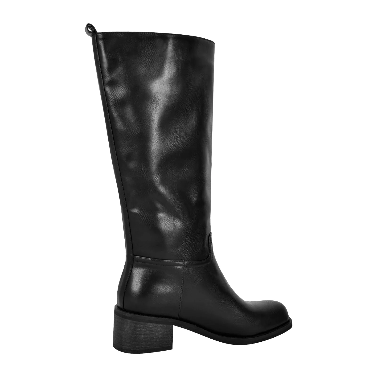 Fashion Chunky Heel Mid Calf Boots