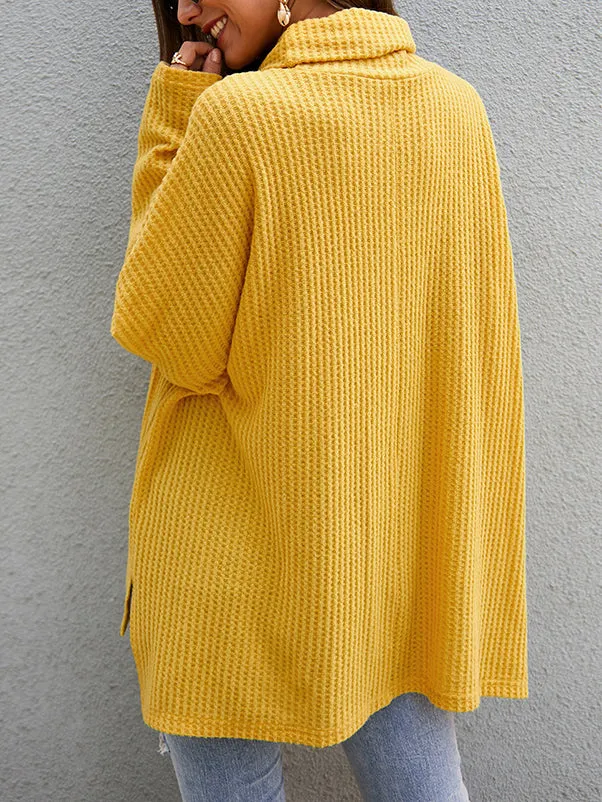 Fashion High Collar New Sweater Top