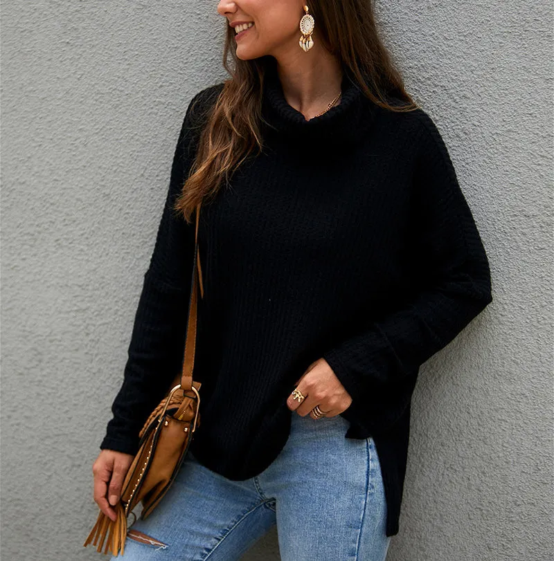 Fashion High Collar New Sweater Top