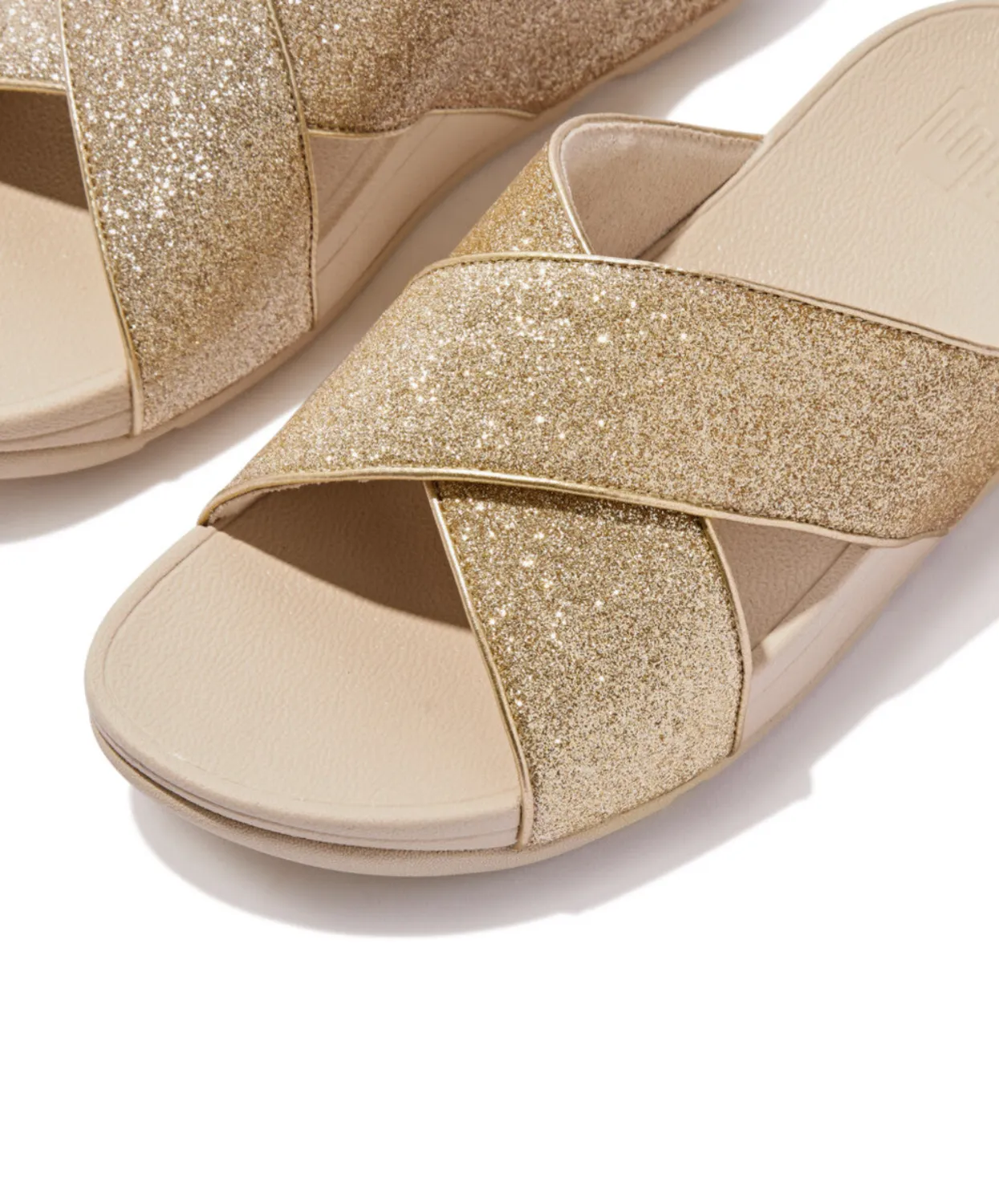 Fitflop Lulu Glitterdust Cross Slides Plantino