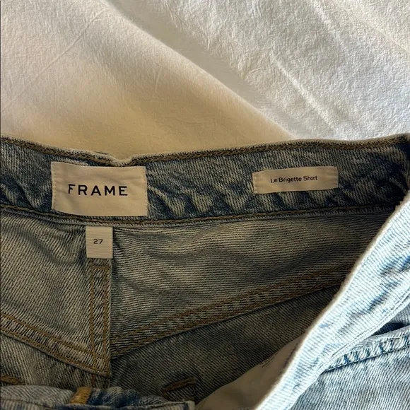 Frame Le Brigette Short Women's Distressed Denim Shorts - Light blue