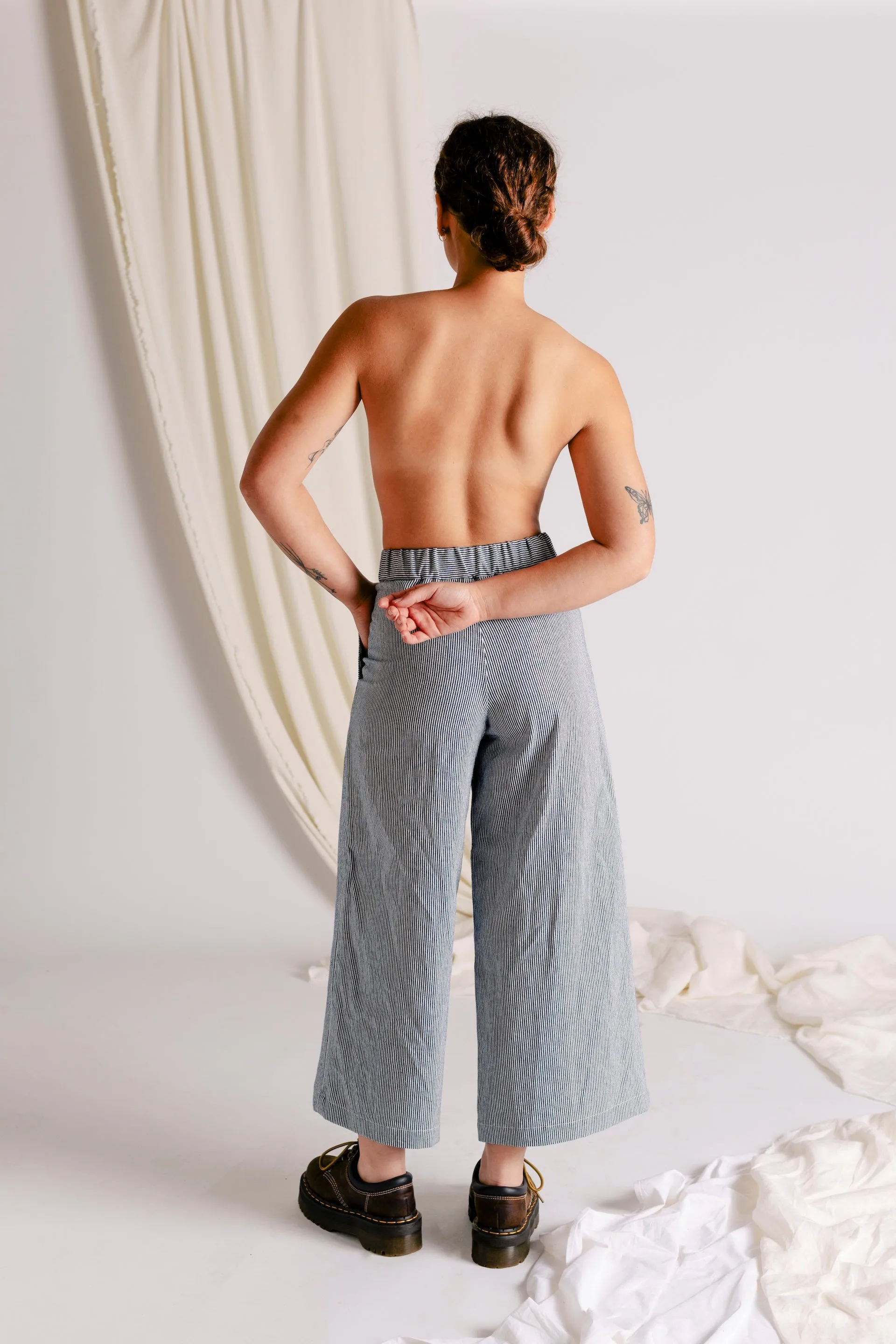 Frankie Wide Pant - Denim