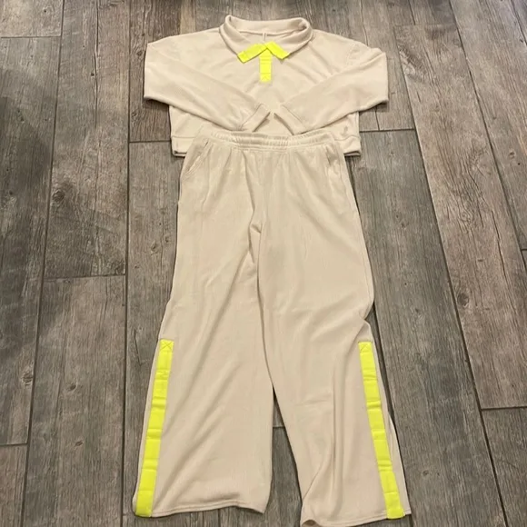 ❄️Free people movement beige thermal snow day set