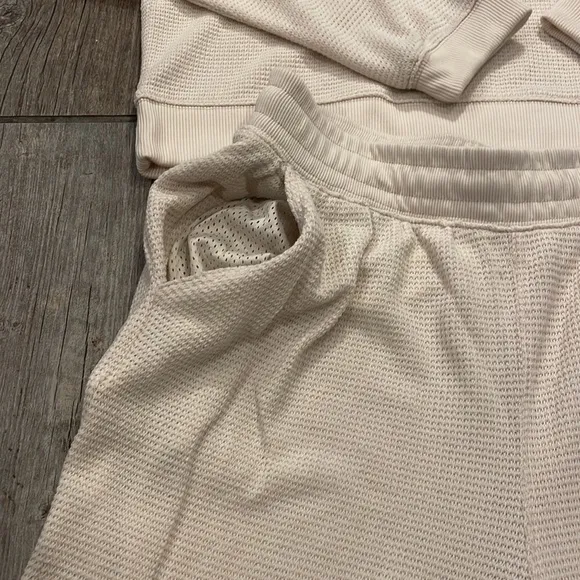 ❄️Free people movement beige thermal snow day set