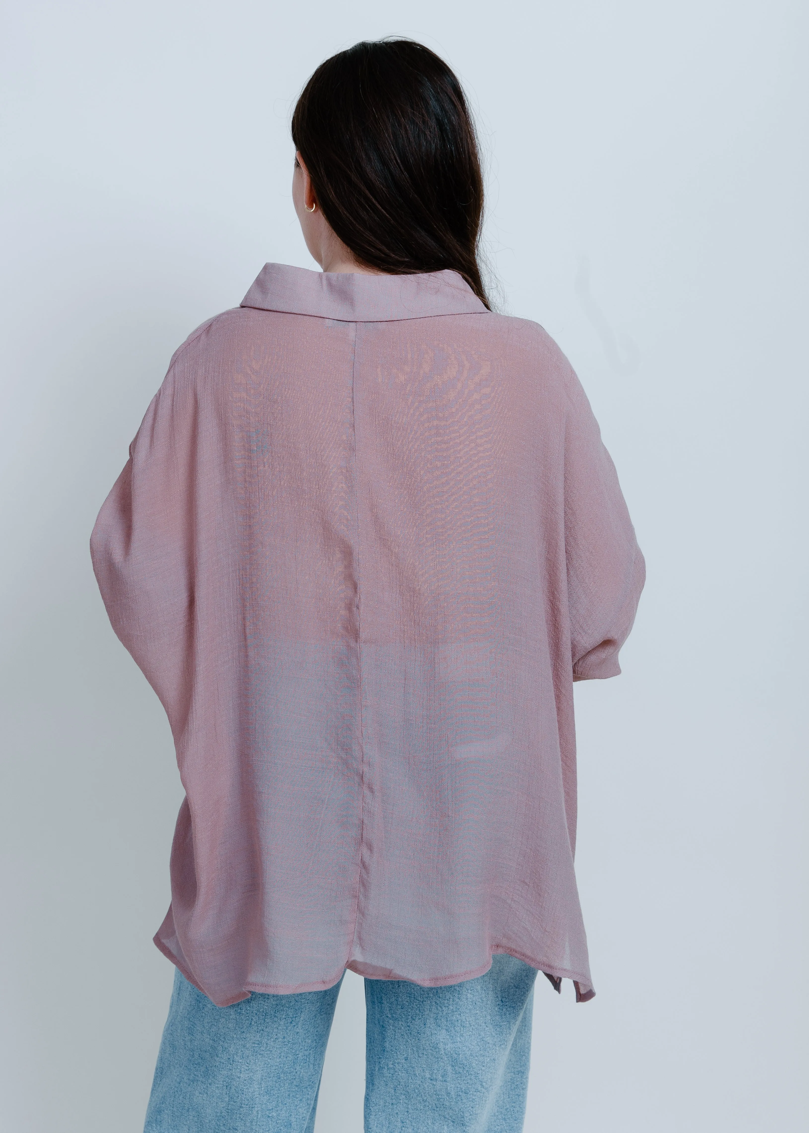 Gianna Button Up Shirt - Mauve