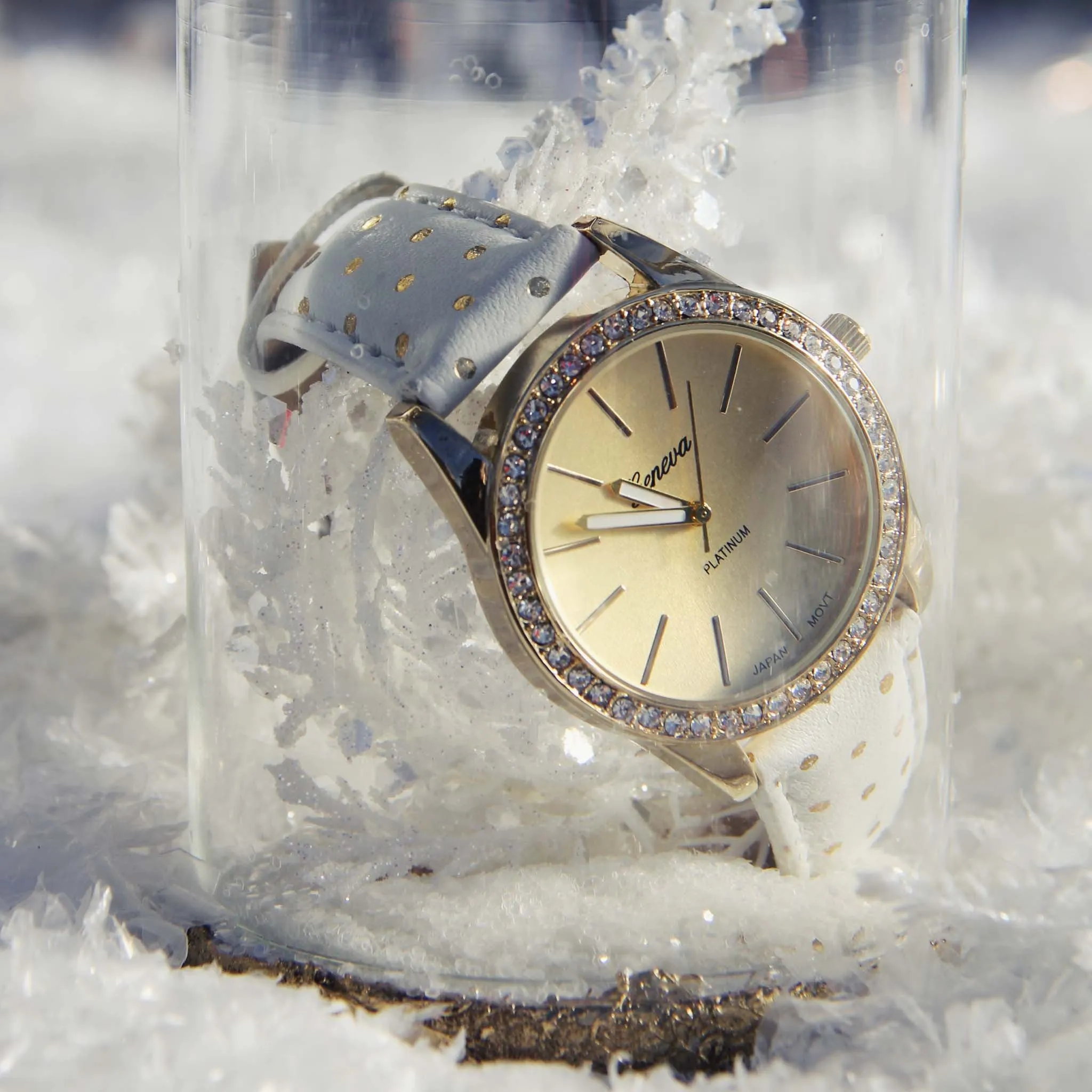 Gold & Dots Watch