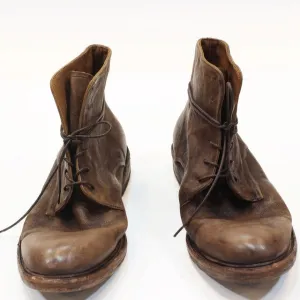 High End Handmade classic vintage Luxury Genuine Leather Sole Goodyear Boots ITALY Cow Leather Lace Up Motorcycles desert Boots